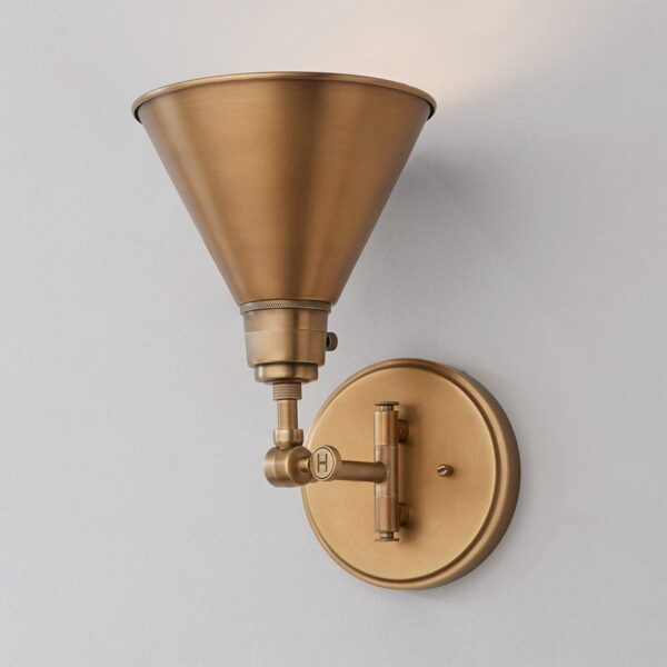 WS21011.2.WS21011AB Cyrus Swing Arm Sconce – Metal Shade – view 3