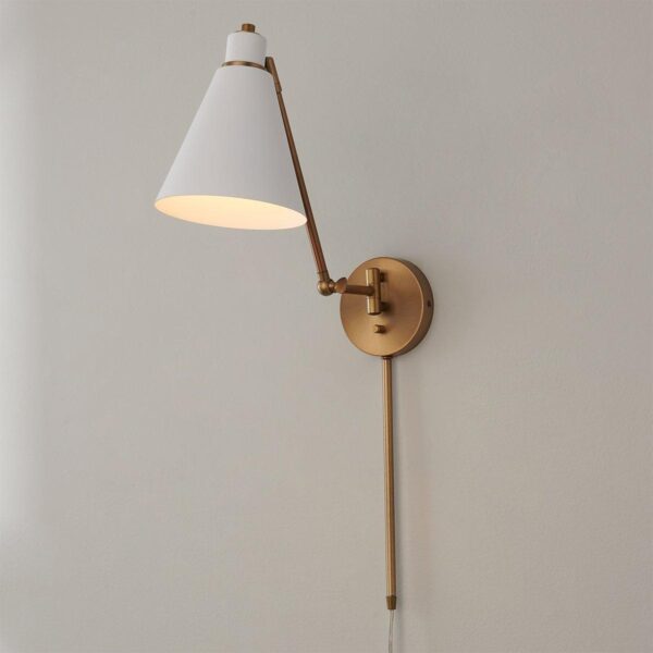 WS23013.0.WS23013AW Jenovia Swing Arm Sconce