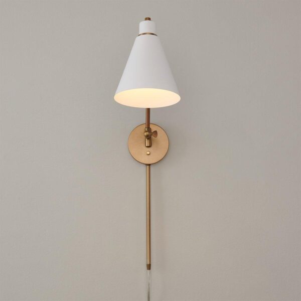WS23013.2.WS23013AW Jenovia Swing Arm Sconce – view 3