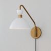 WS23020.0.WS23020WH Arendelle Metal Swing Arm Sconce