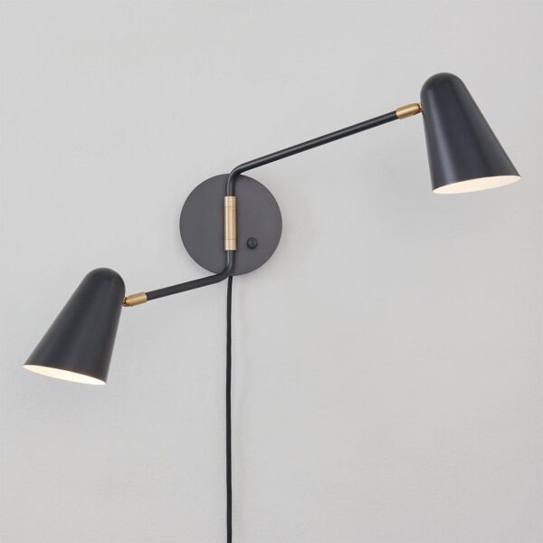 WS23022.3.WS23022KB Jamira Swing Arm Sconce – view 4