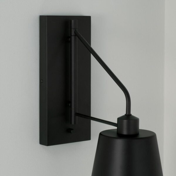WS24024.2.WS24024BK Paulson Swing Arm Sconce – view 3