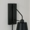 WS24024.3.WS24024BK Paulson Swing Arm Sconce – view 4