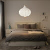0736070_PE740382_S4 RISBYN – Elegant Rice Paper Lamp Shade with Steel Holder – view 4