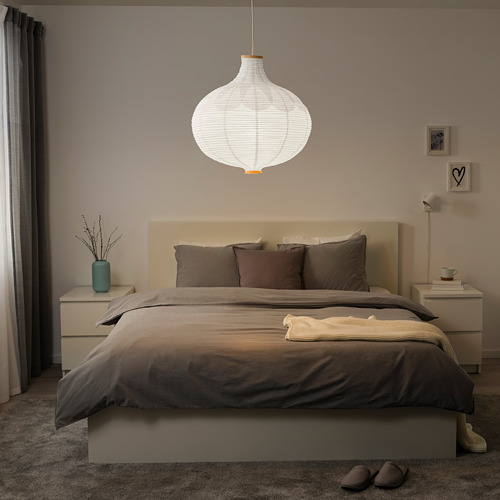 0736070_PE740382_S4 RISBYN – Elegant Rice Paper Lamp Shade with Steel Holder – view 4