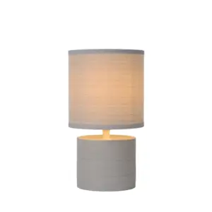 47502-81-36 Brightano GREASBY – Table lamp – Ø 14 cm – 1xE14 – Grey