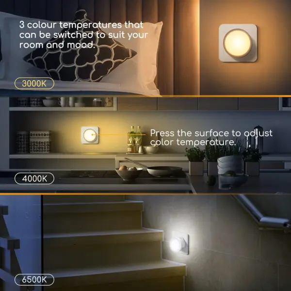 aigostar-night-light-plug-in-walls-kids-3-color-adjustable-led-for-hallway-landing8433325220549_03c_MP Aigostar Kids Plug-In Night Light, 3-Color LED – view 3