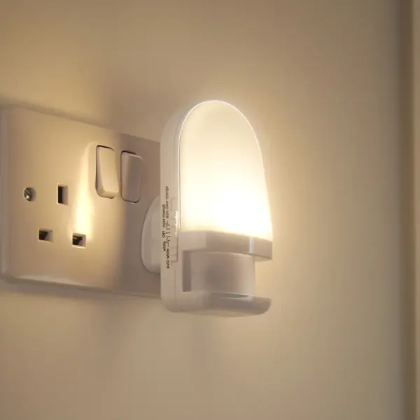 Auraglow Color-Changing LED Night Light with Daylight Sensor