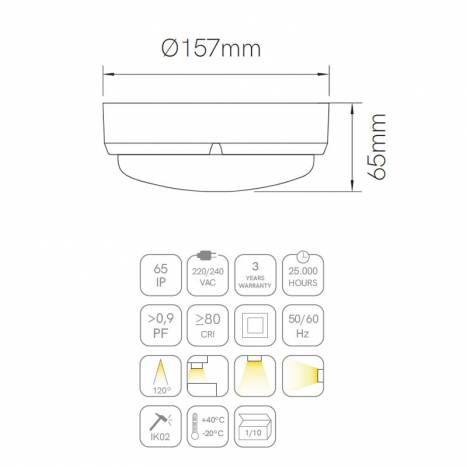 beneito-faure-selen-ip65-wall-lamp-led-12w-2 BENEITO FAURE Selen IP65 outdoor wall lamp LED 12w – view 3