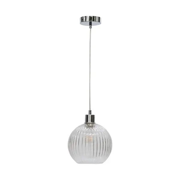 First Choice Carss Chrome Ceiling Pendant with Flex Suspension Kit – view 3