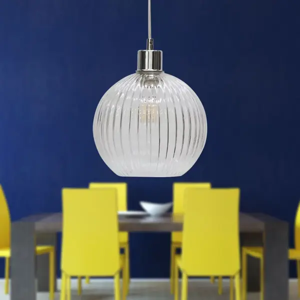 First Choice Carss Chrome Ceiling Pendant with Flex Suspension Kit