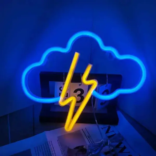 lightning-cloud-led-neon-sign-battery-usb-night-light-for-parties5061110032102_06c_MP Lightning Cloud LED Neon Night Light – Battery & USB, Party Decor – view 6