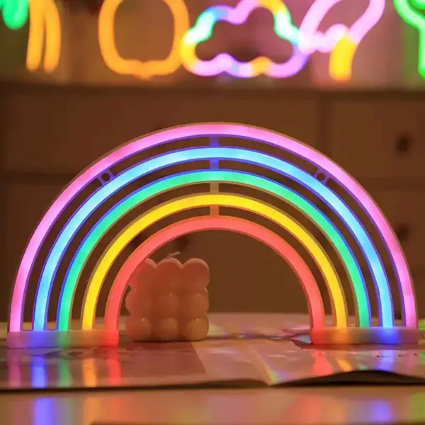 Rainbow LED Neon Night Light – view 3